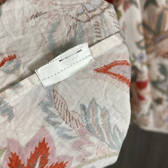 Chufy X Mango Floral Mini Open Back Puff Sleeve Dress Women's 6 - Picture 5 of 5